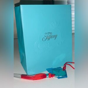 Tiffany & Co. Silver and Red Tassel Bookmark